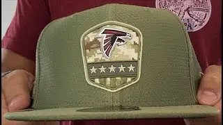 Atlanta Falcons 2019 SALUTE-TO-SERVICE Olive Fitted Hat by New Era
