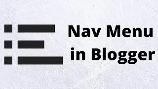 How to add Navigation menu in blogger Tamil