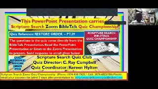 The Church is Called to Restore Order   Phil 4 8