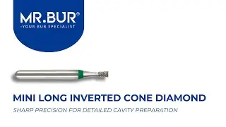 ISO S807 Mini Long Inverted Cone Coarse Diamond Bur FG Short | MR.BUR