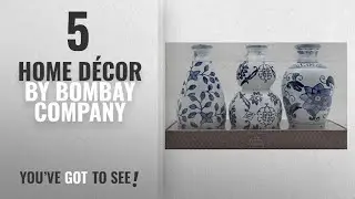 Top 10 Home D&eacute;cor By Bombay Company [ Winter 2018 ]: The Bombay Company Set of 3 Floral Ceramic