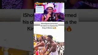 ISHOWSPEED PERFORMED HIS DANCE TO IMPRESS A KING IN GHANA #trending #ishowspeed #viral #ghana
