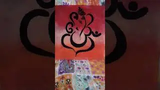 simple & beautiful ganesha painting 🎨💯 #Art shorts  # painting tutorial 😍 ❤️...