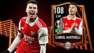 AMAZING LW 108 RATED GABRIEL MARTINELLI GAMEPLAY REVIEW FIFA MOBILE 23