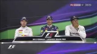 F1 Suzuka Japan Drivers Press Conference After Qualifying 2013 AUDIO EN