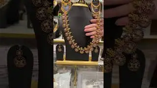 Kundhan Stone Matte finish Haram set premium quality price:4150 @VijayaSaiJewellers