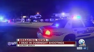 1 dead, another hurt in Delray Beach shootings