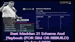 Madden 21 Best Playbooks And Scheme (Simulation/Rebuild) time stamps in description