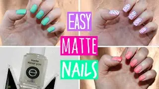 Matte Nail Polish Tutorial - 3 Easy Designs!