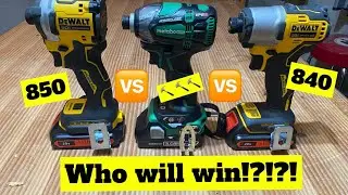 Сможет ли старый тройной молоток победить новичков? DCF840 и DCF850 против Metabo HPT.