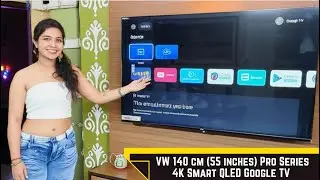 VW 140 cm (55 inches) Pro Series 4K Ultra HD Smart QLED Google TV VW55GQ1 Speaker, mic test review