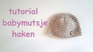 baby mutsje haken // crochet newborn baby hat