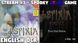 deSPIRIA [ENGLISH OCR] - STREAM #3 Spooky Atlus Game