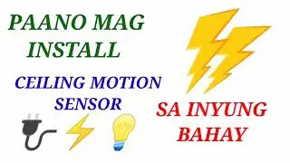 CEILING MOTION SENSOR INSTALATION