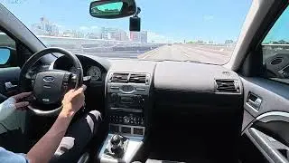 FORD MONDEO III ST220 Driving at highway in Taiwan (Taoyaun~YoungMei) ST220 駕駛體驗 (五楊高架桃園~楊梅服務區)