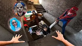 7 SPIDERMAN Vs SMILING WOMAN REAL LIFE ESCAPE 22.0 (Horror Parkour Pov Short) | Epic POV