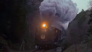 【2025.12.06＆07】 最後尾横を並走 新山口の転車台 D51-200号機【SLやまぐち号】