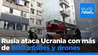 Ucrania recibe un ataque ruso a gran escala con m&aacute;s de 600 drones