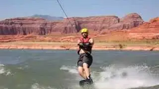 Mark wake boarding and Lake Powell