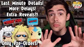 Nycc 2021 Last Minute Funko Pop Details! | New Reveals | More Delays | No In-Store Releases!