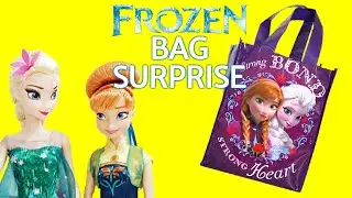Disney's Frozen Tote Bag Surprise Queen Elsa Princess Anna Frozen Fever Mattel Dolls