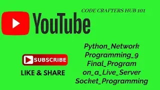 Python Network Programming 9   Final Program on a Live Server   Socket Programming