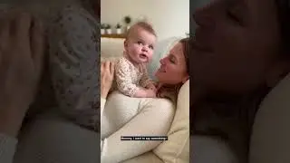 Baby Whispers Secret to Mommy: Daddy Told My Teacher My Love! Shocked Mom Laughs