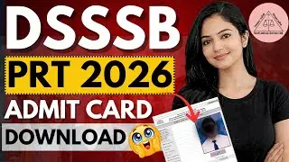 dsssb prt admit card 2026 | how to download dsssb prt admit card | prt admit card