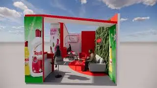 3D Booth design animation video