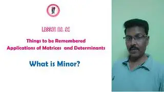 Matrix Minors, #+2 Mathematics
