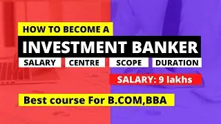 how to become a INVESTMENT BANKER after #bcom #bba | #investment_banker #google #mrtamilruby