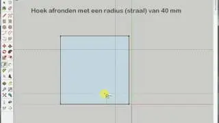 Hoek afronden in Sketchup