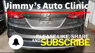 2013 Hyundai Santa Fe 2 L Sport Turbo | Tail Light Removal/Replacement | Insurance