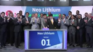 Neo Lithium Corp. opens TSX Venture Exchange, July 27, 2016