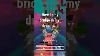 the CLEANEST movement in hypixel bridge #minecraft #shorts #hypixel #bridge #bedwars #pvp