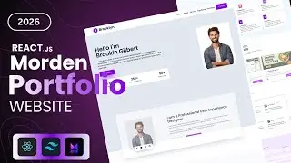 Build a Modern Portfolio Website Using React.JS, Tailwind CSS & framer motion