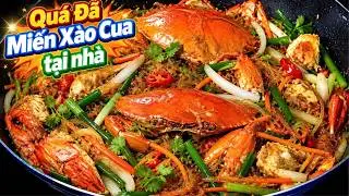 MIẾN XÀO CUA. Công Thức Đầu Bếp Miến Cua Đãi Tiệc. Stir Fried Crab Vermicelli . Chef's Recipes