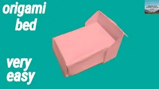 how to make origami bed #shorts #origami #origamibed