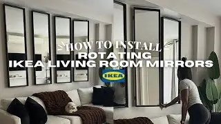 How I Transformed My NYC Apartment with IKEA Nissedal Mirrors | Small Space Living Room Decor