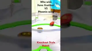 who wins This Knockout Style Match Xeno Xcalibur VS Phoenix wing #beyblade #beybladex