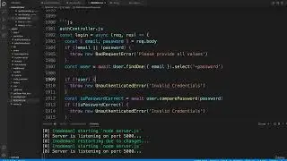 MERN Stack Course - MongoDB, Express, React and NodeJS|18-Login User Server|002 UnAuthenticatedError