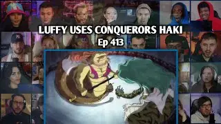 LUFFY USES CONQUERORS HAKI REACTION MASHUP - ONE PIECE EPISODE 413