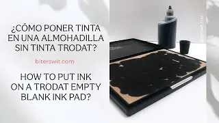C&oacute;mo poner tinta en una almohadilla sin tinta Trodat by biterswit studio