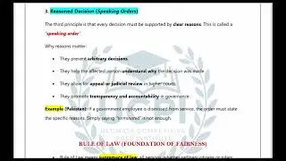 Basic Procedural Fairness & Rights | General Legal Understanding | SDEO PERA | Khalil Ahmed