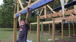 #224 Lone Star Ninja - Make your own Pegboard and Hang A Rope - DIY Backyard American Ninja Warrior