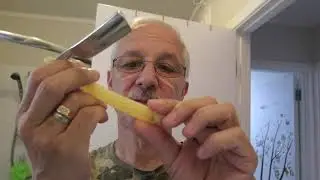 Бритьё опасной бритвой Daishi 800 Yasuki steel Japanese straight razor shaving