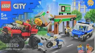LEGO CITY 60245 - Police Monster Truck Heist - [Stop Motion Speed Build & Short Film]