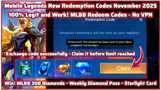 Активируйте коды Mobile Legends 5 ноября 2025 г. &mdash; без ограничений! Эксклюзивные награды MLBB бес...