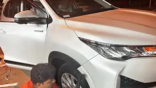 Toyota Innova HYCROSS Modifications🔥 | wheel Arch | footrest| Ambient Light all accessories