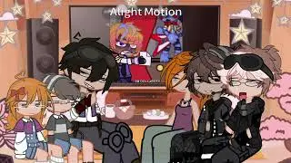 Aftons react to themselves| Aftons + Jeremy Fitzgerald react| #fnaf #fnafau #gl2 #reactionvideo  
